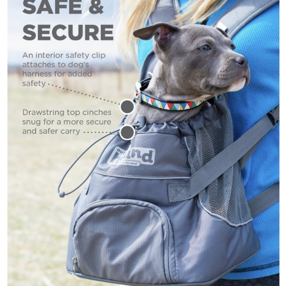 Outward Hound Other - Outward Hound PoochPouch Dog Front Carrier, Gray